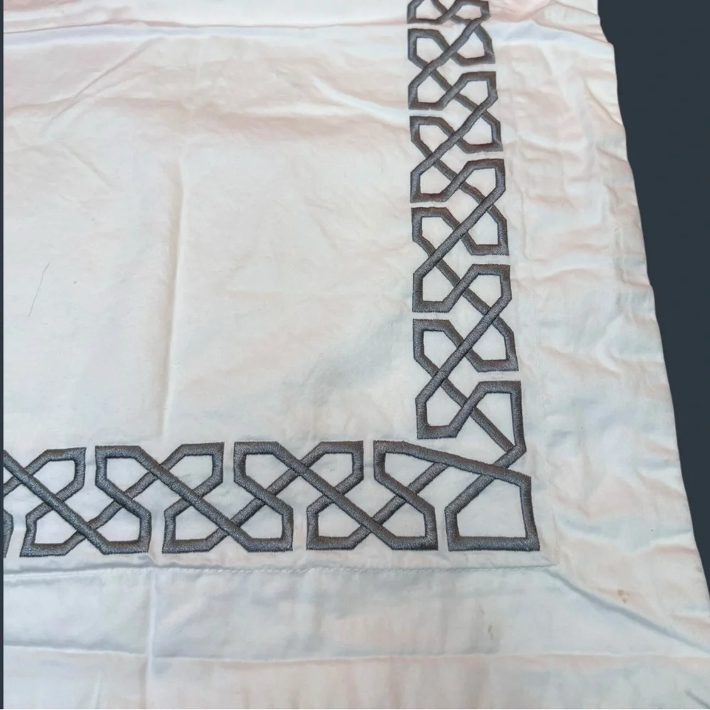 Pottery Barn Embroidered Sham Standard Size